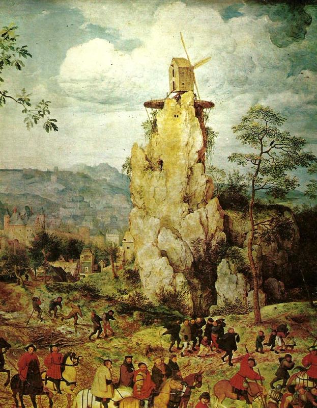 Pieter Bruegel detalj fran korsbarandet oil painting image